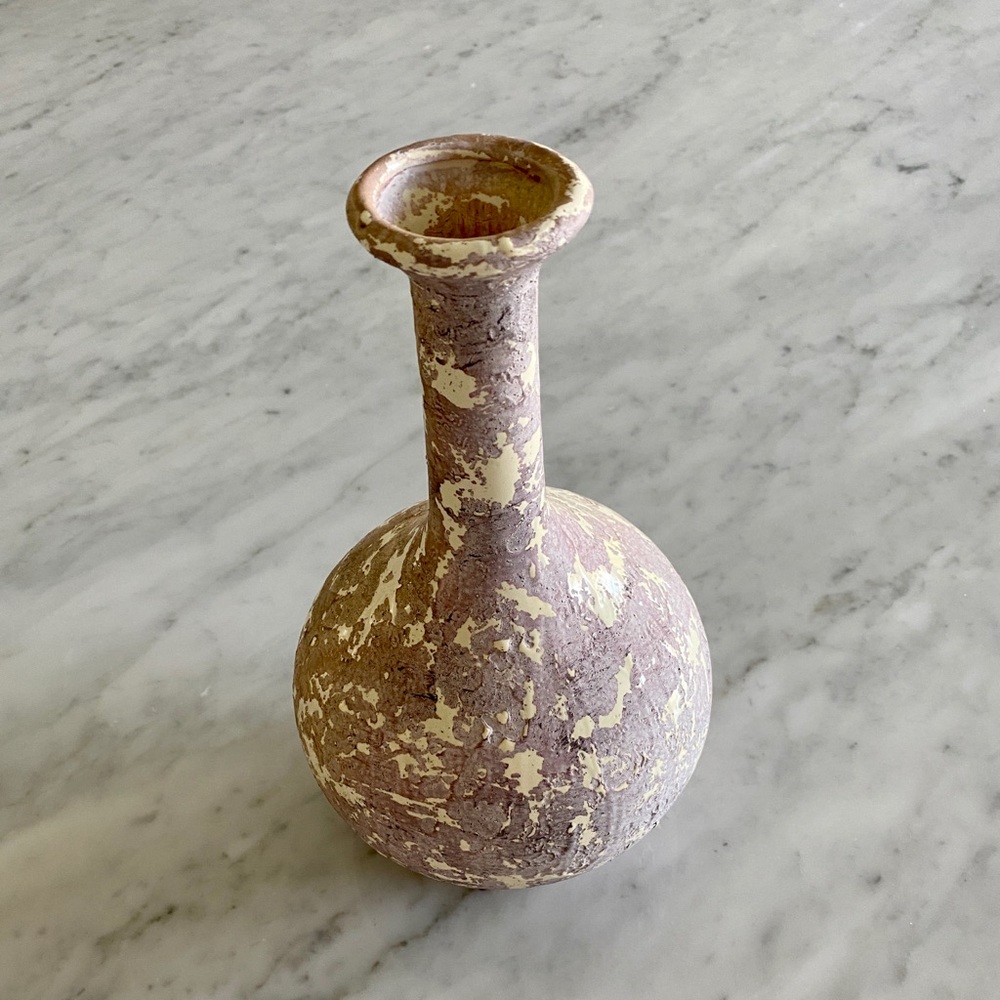 Found looking vessel vase cream & mauve